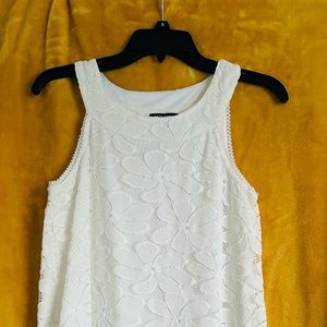 Lauren Michelle Off White Lace Design Blouse